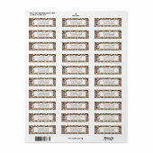 Safari Boy Retourlabel Etiket (Full Sheet)