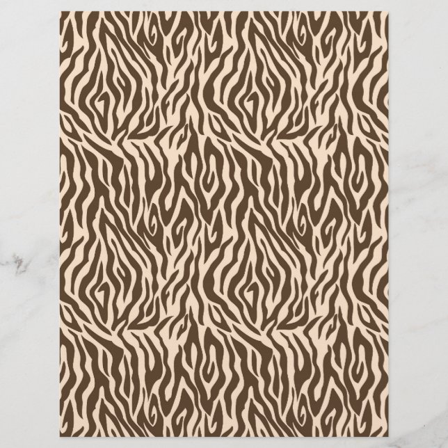 Safari Boy Scrapbook Paper Zebra (Voorkant)