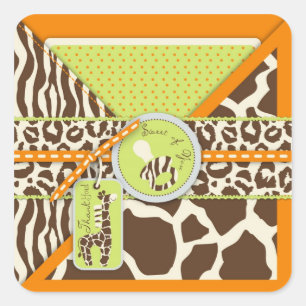 Safari Boy Sinaasappel TY Sticker B