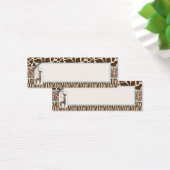 Safari Boy Skinny Gift Label 2 Mini Visitekaartjes (Bureau)