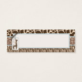 Safari Boy Skinny Gift Label 2 Mini Visitekaartjes (Achterkant)