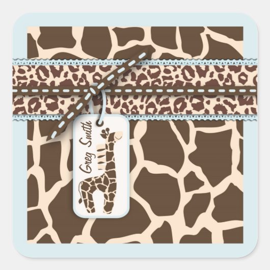 Safari Boy Sticker C2 (Voorkant)