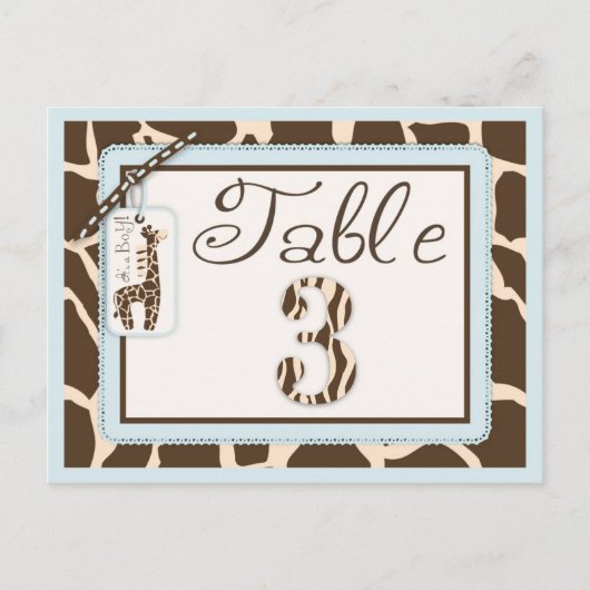 Safari Boy Tabel Briefkaart 3 (Voorkant)