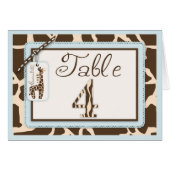 Safari Boy Tabel Card 4 (Voorkant Horizontaal)