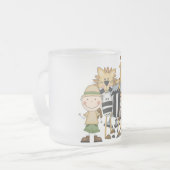 Safari Boy Tshirts en Gifts Matglas Koffiemok (Voorkant links)