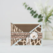 Safari Boy TY-Briefkaart Briefkaart (Staand voorkant)