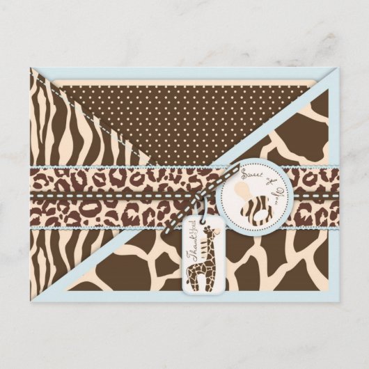 Safari Boy TY-Briefkaart Briefkaart (Voorkant)