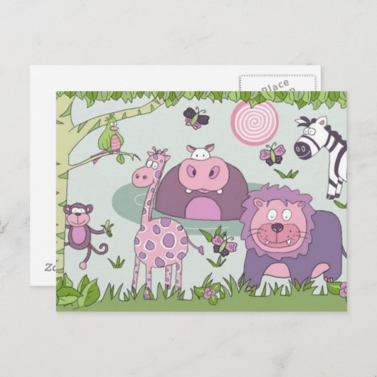 safari briefkaart (Voorkant / Achterkant)