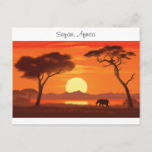  safari briefkaart (Voorkant)