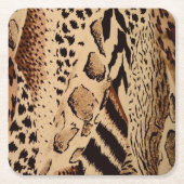 Safari Brown Kartonnen Onderzetters (Voorkant)