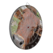 Safari Brown Koe Dartbord (Voorkant Links)