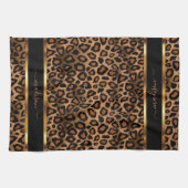 Safari Brown Leopard - Aanpassen Theedoek (Horizontaal)