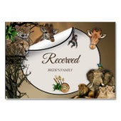 Safari Buiten Huwelijk Gereserveerde Kaart (Voorkant)