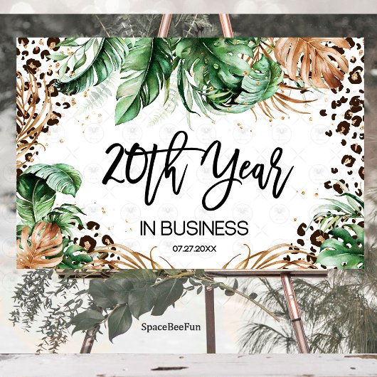 Safari Business party Leopard Achtergrond Banner