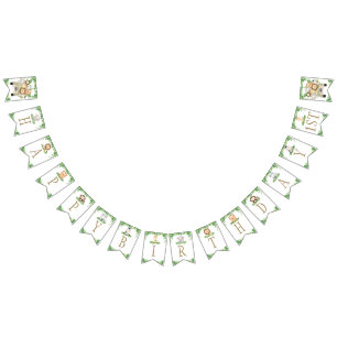 Safari Car Greenery Birthday Oerwouden Vlaggetjes