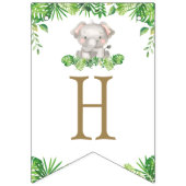 Safari Car Greenery Birthday Oerwouden Vlaggetjes (Tweede vlag)