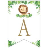 Safari Car Greenery Birthday Oerwouden Vlaggetjes (Derde vlag)