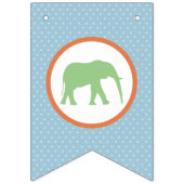 Safari Carousel Birthday Banner Bunting (Eerste vlag)