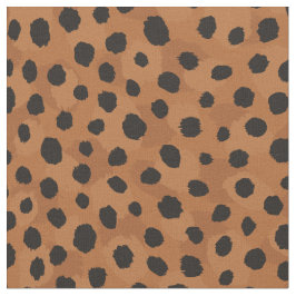 Safari chic brown black cheetah print stof