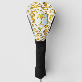 Safari Chic Gold Leopard Print  Golfheadcover