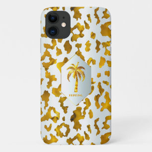 Safari Chic Luxe Gold Leopard Print Case-Mate iPhone Case
