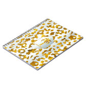 Safari Chic Luxe Goud & Wit Dierenprint Notitieboek (Linkerzijde)