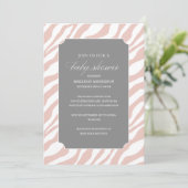 SAFARI CHIC SHOWER | BABY SHOWER INVITATIONS KAART (Staand voorkant)