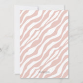 SAFARI CHIC SHOWER | BABY SHOWER INVITATIONS KAART (Achterkant)