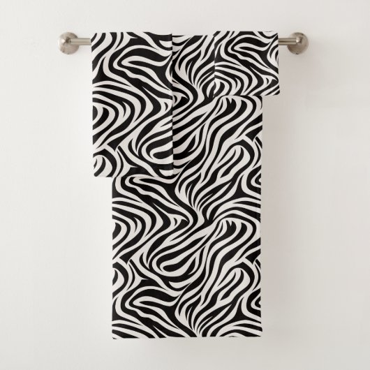 Safari Chic Zebra Bad Handdoek (Insitu)