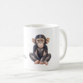 Safari Chimpansee Dier Jungle Koffiemok (Voorkant rechts)