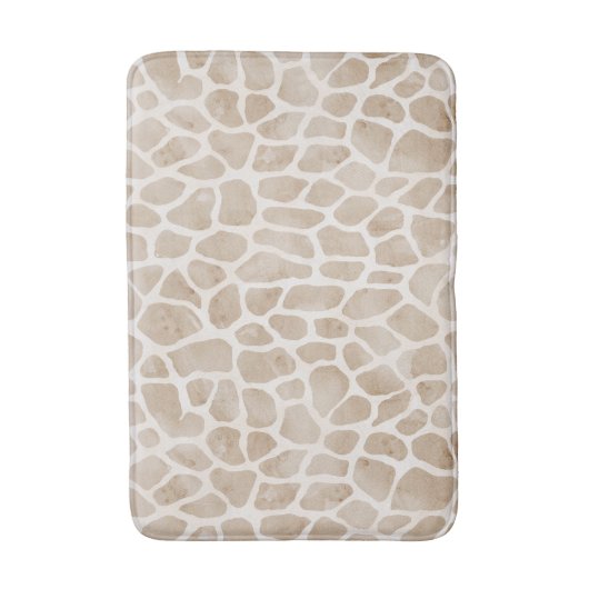 Safari Chique Giraffe Print Badmat. Badmat (Voorkant Verticaal)