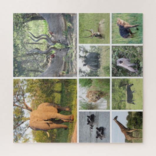 safari collage legpuzzel (Verticaal)