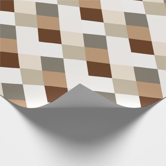 Safari Colors Geometric Lattice Cadeaupapier (Hoek)