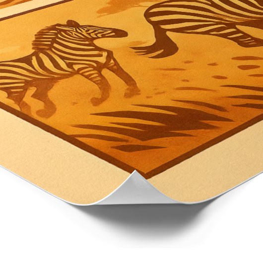  Safari Comic - De Grote Migratie Poster (Hoek)