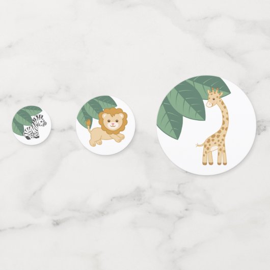 Safari confetti (Voorkanten)