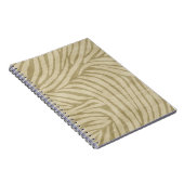 Safari Cream Zebra Animal Print Notitieboek (Rechterzijde)