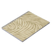Safari Cream Zebra Animal Print Notitieboek (Linkerzijde)