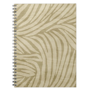 Safari Cream Zebra Animal Print Notitieboek