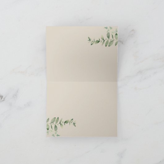 Safari Crest Bedankkaart (Binnen)