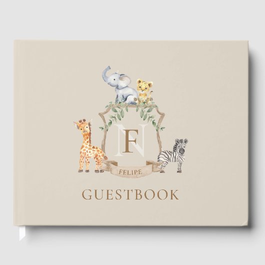 Safari Crest Gastenboek (Voorkant)
