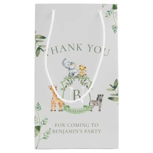 Safari Crest Klein Cadeauzakje (Achterkant)