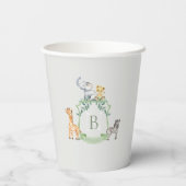Safari Crest Papieren Bekers (Achterkant)