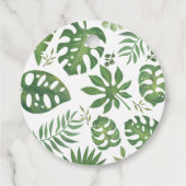 Safari Cute Baby shower Oerwoud Bedankjes Labels (Achterkant)