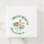 Safari Cute Baby shower Oerwoud Bedankjes Labels (In situ)