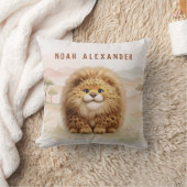 Safari Cute Zuberi The Fluffy Leopard Name Kids Kussen (Deken)
