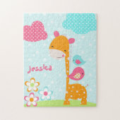 Safari Cuties Giraffe Jigzaag Puzzle Legpuzzel (Verticaal)