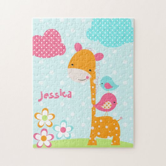 Safari Cuties Giraffe Jigzaag Puzzle Legpuzzel (Verticaal)