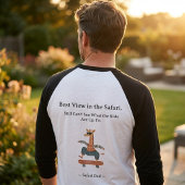 Safari Dad Giraffe Raglan Shirt | Vaderdag