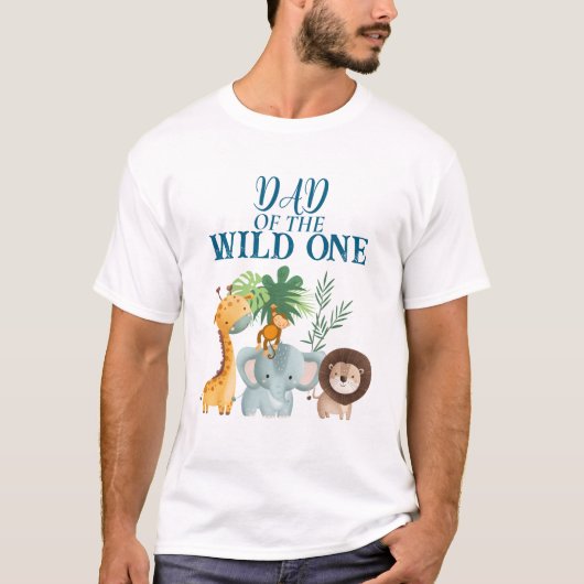 Safari Dad of the Wild One Shirt  (Voorkant)