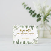 Safari Diaper Raffle Informatiekaartje (Staand voorkant)